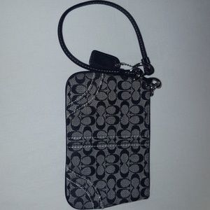 Coach corner zip wristlet